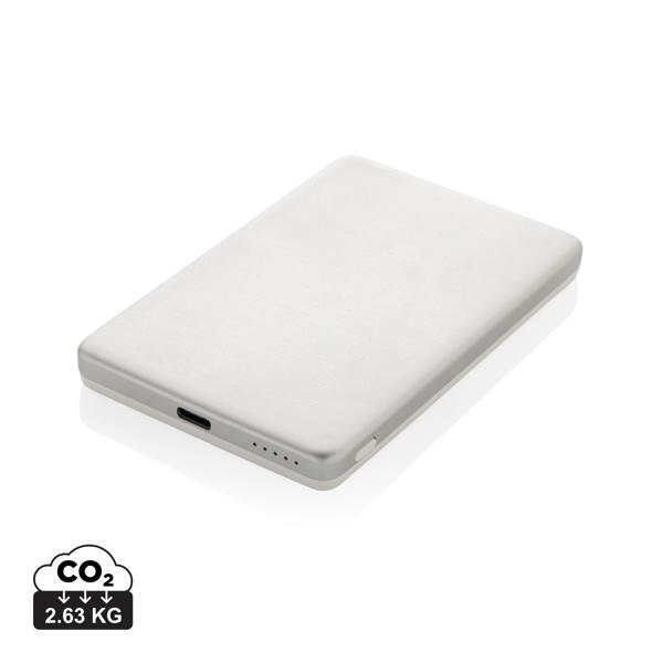Obrázky: Bezdrôtová mag. powerbanka 5000mAh 5W, strieborná, Obrázok 13