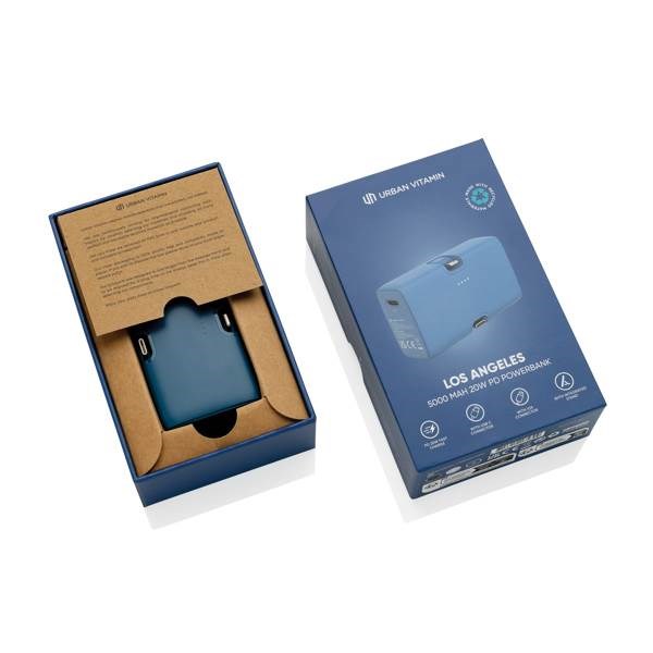 Obrázky: Powerbanka Urban Vitamin 5000mAh 20W PD, modrá, Obrázok 13
