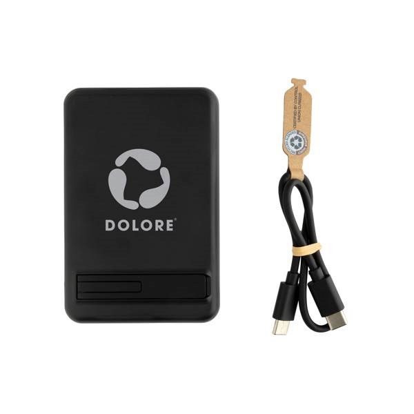 Obrázky: Bezdrôt. magn. powerbanka 5000mAh 5W bambus,čierna, Obrázok 9