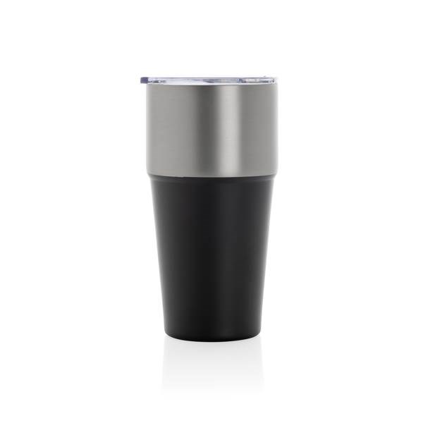 Obrázky: Termohrnček 500ml z RCS recyklovanej ocele,čierna, Obrázok 2