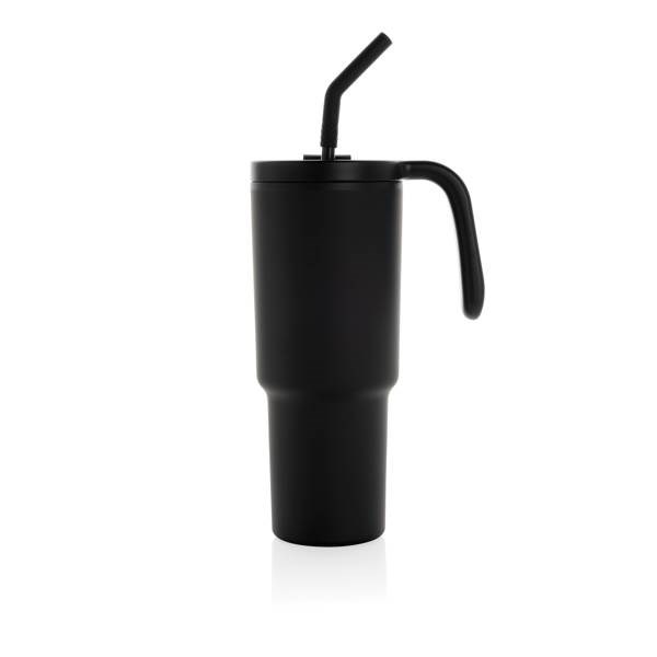 Obrázky: Termohrnček 900ml z RCS recyklovanej ocele,čierna, Obrázok 3