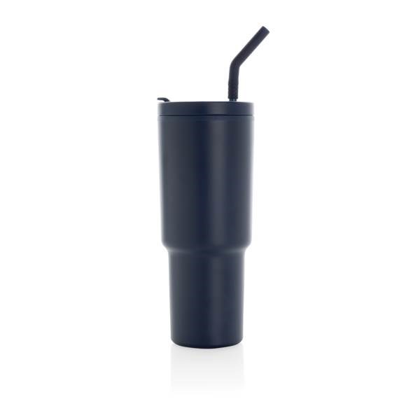 Obrázky: Termohrnček 900ml z RCS recyklovanej ocele, modrá, Obrázok 6