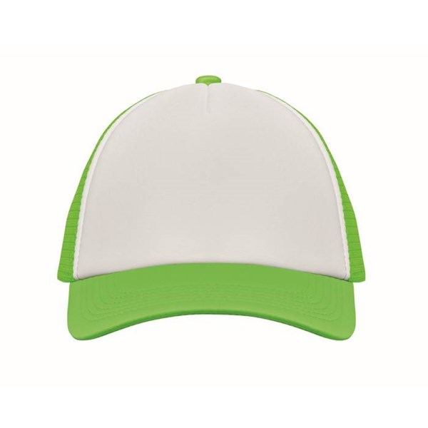 Obrázky: 5panel.čiapka pre vodičov kamiónov,bielo-neón.zel., Obrázok 2
