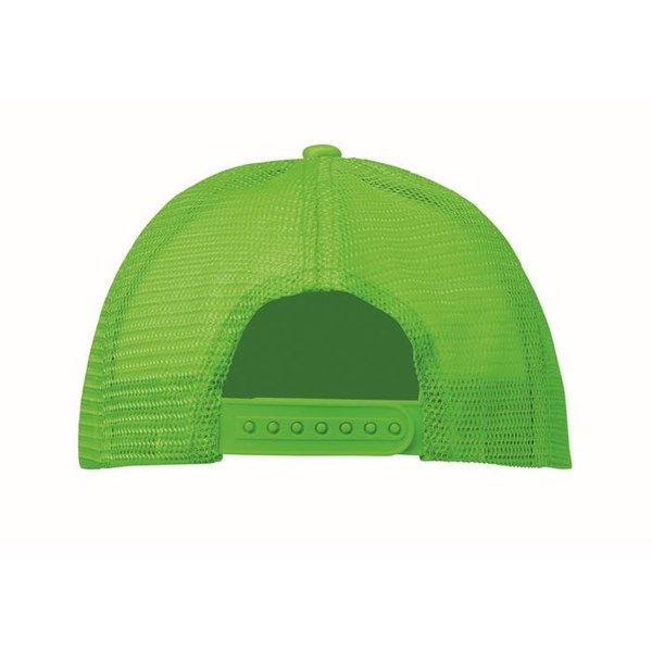 Obrázky: 5panel.čiapka pre vodičov kamiónov,bielo-neón.zel., Obrázok 3