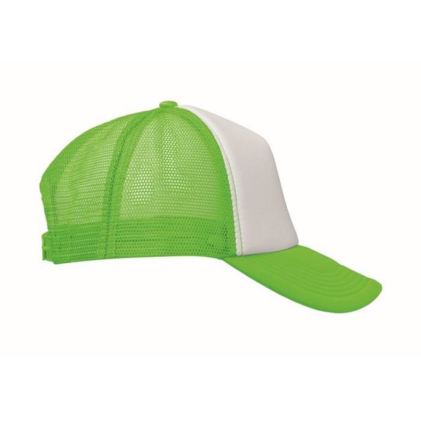 Obrázky: 5panel.čiapka pre vodičov kamiónov,bielo-neón.zel., Obrázok 4