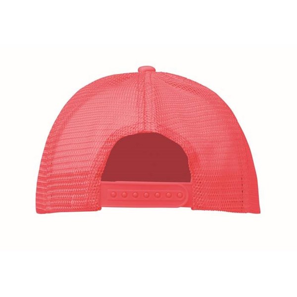 Obrázky: 5panel.čiapka pre vodičov kamiónov,bielo-neón.fuch, Obrázok 3