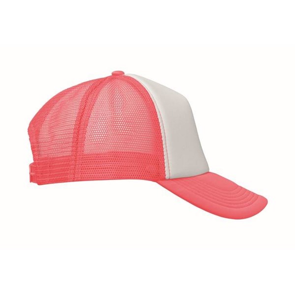 Obrázky: 5panel.čiapka pre vodičov kamiónov,bielo-neón.fuch, Obrázok 4