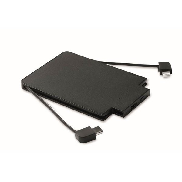 Obrázky: Magnetická powerbanka 2500 mAh, vstavané káble