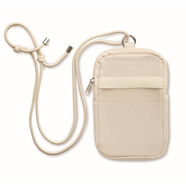 Obrázky: Prírodná bavlnená crossbody taška na smartphone
