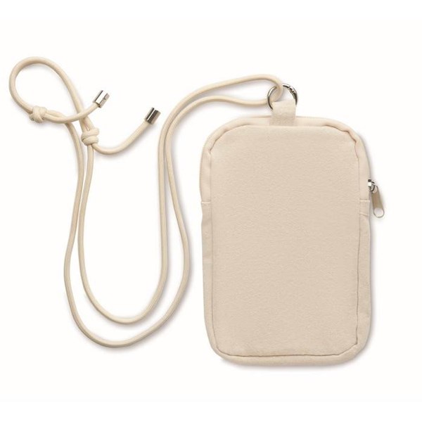 Obrázky: Prírodná bavlnená crossbody taška na smartphone, Obrázok 2
