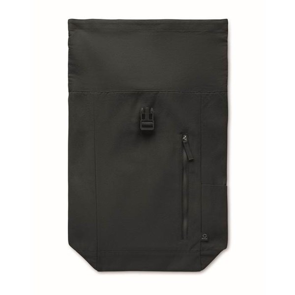 Obrázky: Čierny rolovací ruksak 390g, suchý zips a vrecko, Obrázok 9