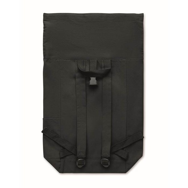 Obrázky: Čierny rolovací ruksak 390g, suchý zips a vrecko, Obrázok 10