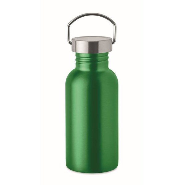 Obrázky: Jednostenná recykl. nerez fľaša 500ml, zelená