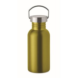 Obrázky: Jednostenná recykl. nerez fľaša 500ml, limetková