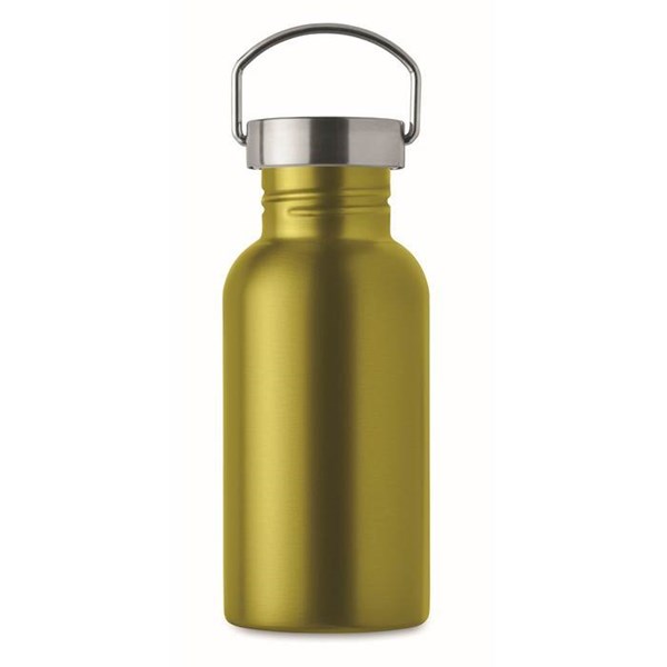Obrázky: Jednostenná recykl. nerez fľaša 500ml, limetková, Obrázok 2