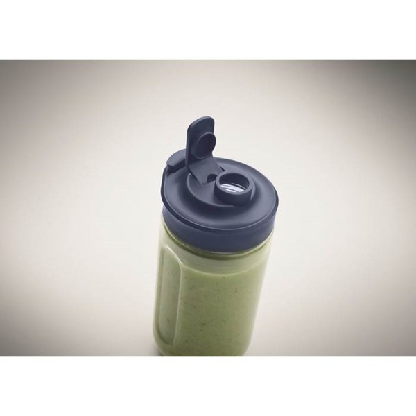 Obrázky: Modrý prenosný mixér 2x 400ml s USB dobíjaním, Obrázok 4