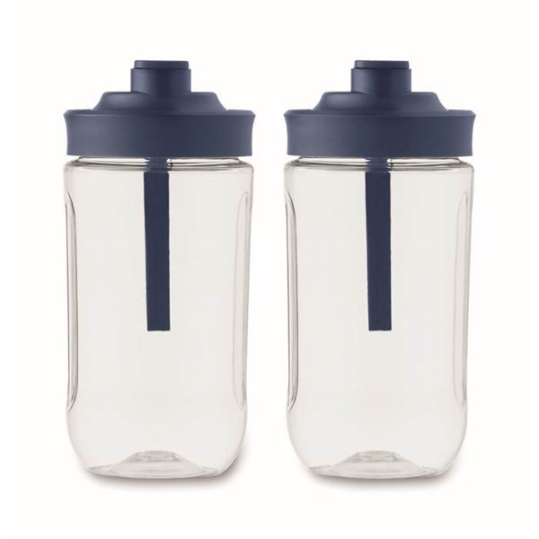 Obrázky: Modrý prenosný mixér 2x 400ml s USB dobíjaním, Obrázok 6
