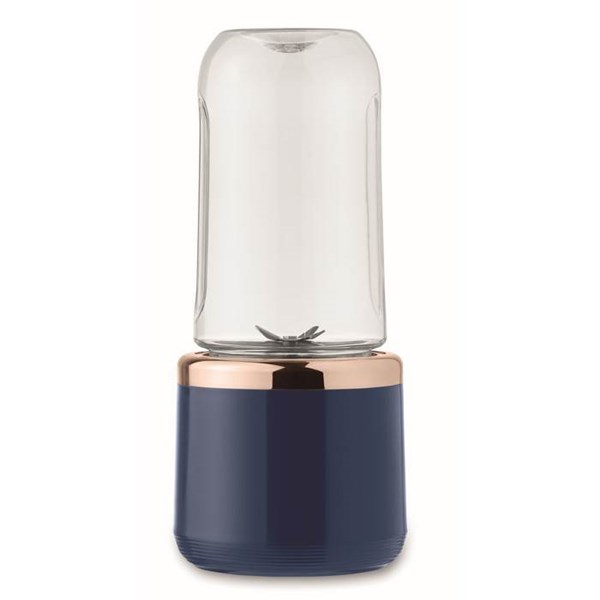Obrázky: Modrý prenosný mixér 2x 400ml s USB dobíjaním, Obrázok 8