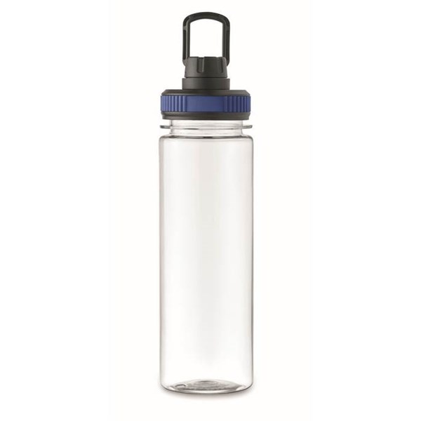 Obrázky: Fľaša z RPET 750ml,PP čierne viečko,modré detaily, Obrázok 9