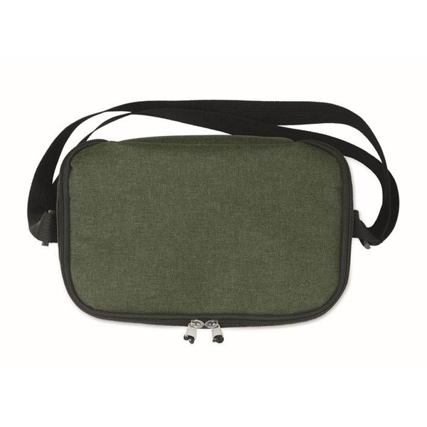 Obrázky: Chladiaca RPET taška na plechovky, zelená melanž, Obrázok 6