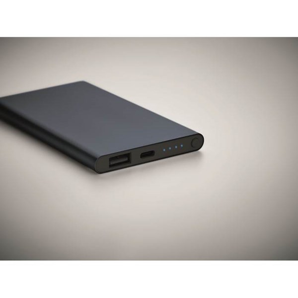 Obrázky: Powerbanka Type C 4 000 mAh, tm. modrá, Obrázok 4