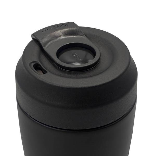 Obrázky: Nerez. termohrnček,dvojitá stena 380 ml,čierny, Obrázok 4