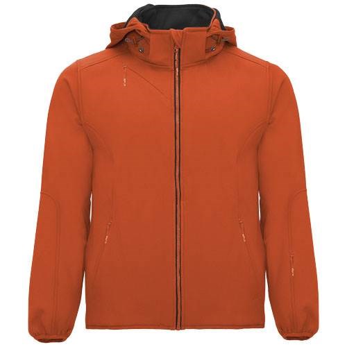 Obrázky: Oranžová unisex softshellová bunda Siberia L, Obrázok 9