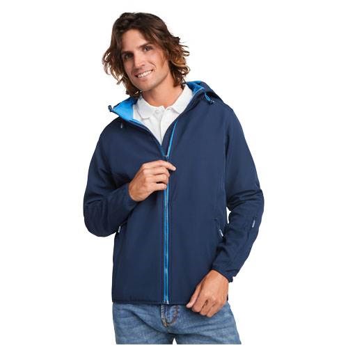 Obrázky: Oranžová unisex softshellová bunda Siberia L, Obrázok 14
