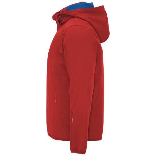 Obrázky: Červená unisex softshellová bunda Siberia XS, Obrázok 15