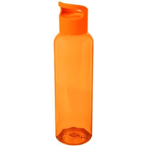 Obrázky: Oranžová transpar. 650ml fľaša z recykl. plastu, Obrázok 2