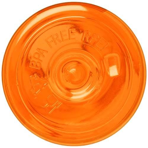 Obrázky: Oranžová transpar. 650ml fľaša z recykl. plastu, Obrázok 3