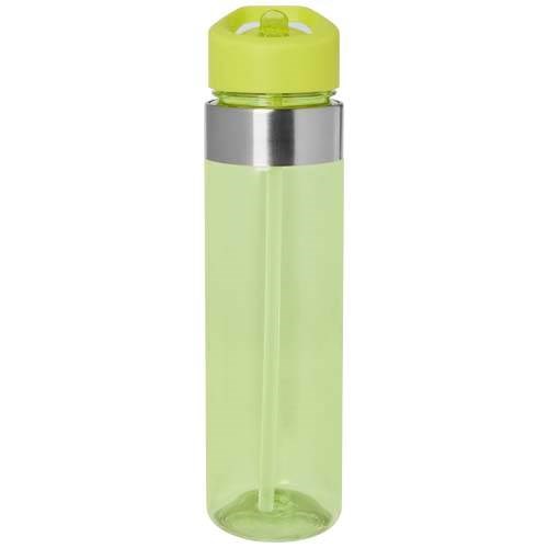 Obrázky: 650ml Tritan fľaša s viečkom s hubicou, limetková, Obrázok 2