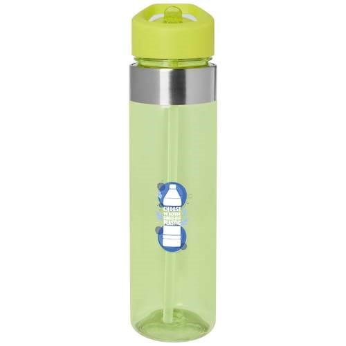 Obrázky: 650ml Tritan fľaša s viečkom s hubicou, limetková, Obrázok 3