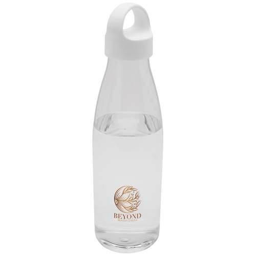 Obrázky: Fľaša na vodu z recykl. plastu 800 ml, transparent, Obrázok 5
