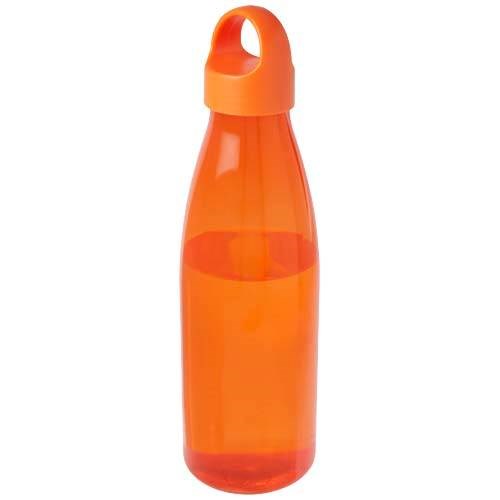 Obrázky: Fľaša na vodu z recykl. plastu 800 ml, oranžová