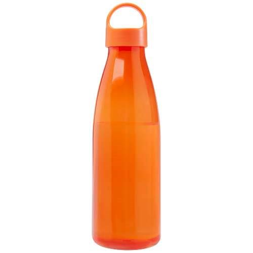 Obrázky: Fľaša na vodu z recykl. plastu 800 ml, oranžová, Obrázok 3