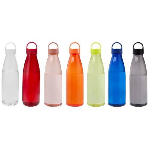Obrázky: Fľaša na vodu z recykl. plastu 800 ml, oranžová, Obrázok 4