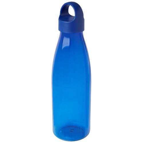 Obrázky: Fľaša na vodu z recykl. plastu 800 ml, modrá, Obrázok 2
