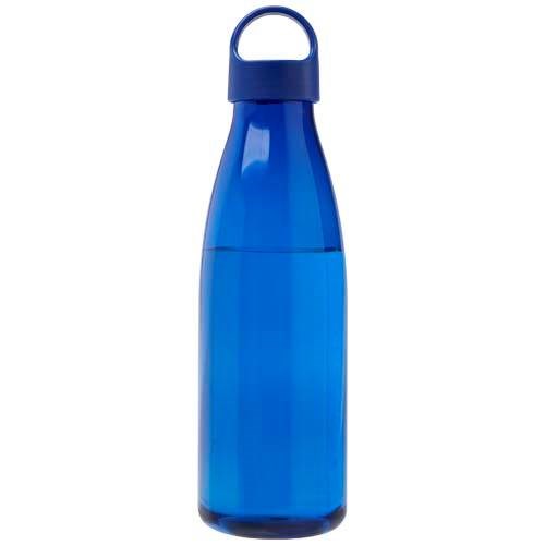 Obrázky: Fľaša na vodu z recykl. plastu 800 ml, modrá, Obrázok 3