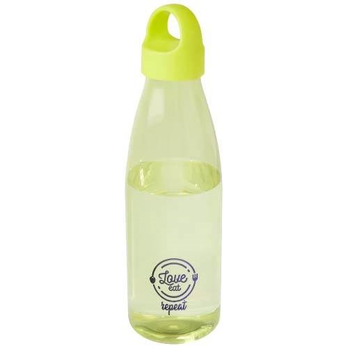 Obrázky: Fľaša na vodu z recykl. plastu 800 ml, limetková, Obrázok 5
