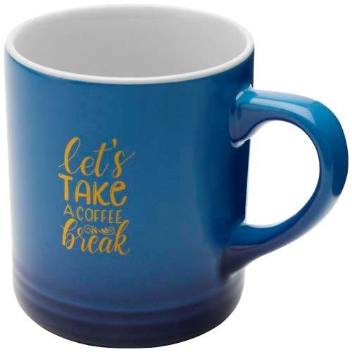 Obrázky: Kr. modrý keramický hrnček 330 ml, prechod farby, Obrázok 5