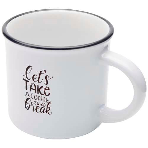 Obrázky: Retro keramický hrnček 240 ml v krabičke, biela, Obrázok 5