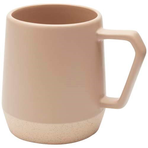 Obrázky: Keram. hrnček 300 ml matný povrch béžová/neglazov., Obrázok 3