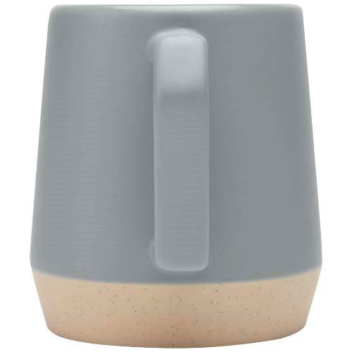 Obrázky: Keram. hrnček 300 ml matný povrch šedá/neglazov., Obrázok 2