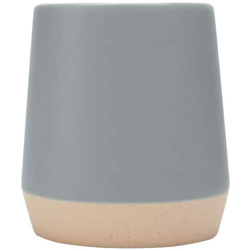 Obrázky: Keram. hrnček 300 ml matný povrch šedá/neglazov., Obrázok 4