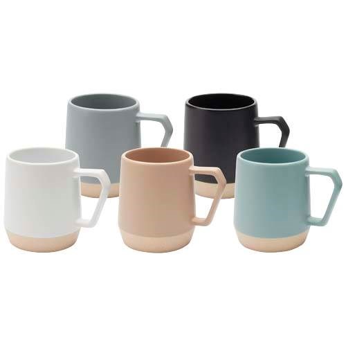 Obrázky: Keram. hrnček 300 ml matný povrch šedá/neglazov., Obrázok 5