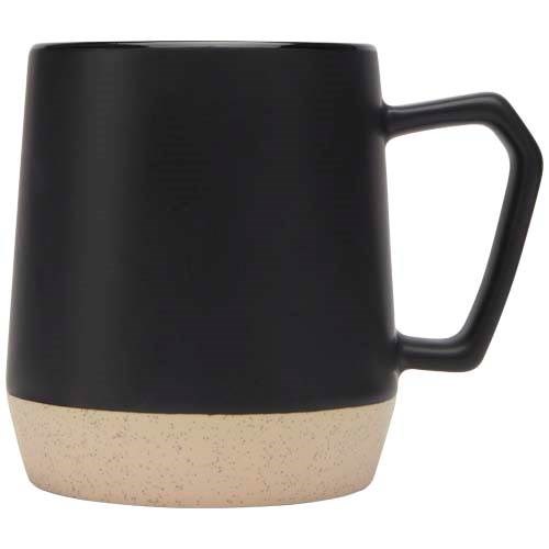 Obrázky: Keram. hrnček 300 ml matný povrch čierna/neglazov., Obrázok 8