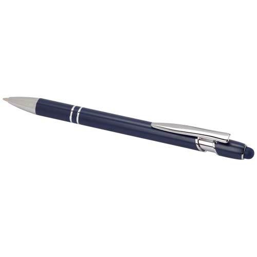 Obrázky: Hliník. guličkové pero modro/strieborné, stylus,MN, Obrázok 3
