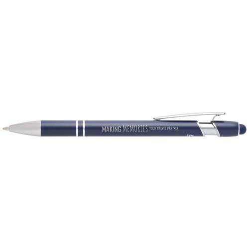 Obrázky: Hliník. guličkové pero modro/strieborné, stylus,MN, Obrázok 7