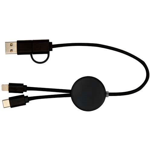 Obrázky: Čierny rýchlonabíjací 27W kábel 5v1, 30 cm, plast, Obrázok 6
